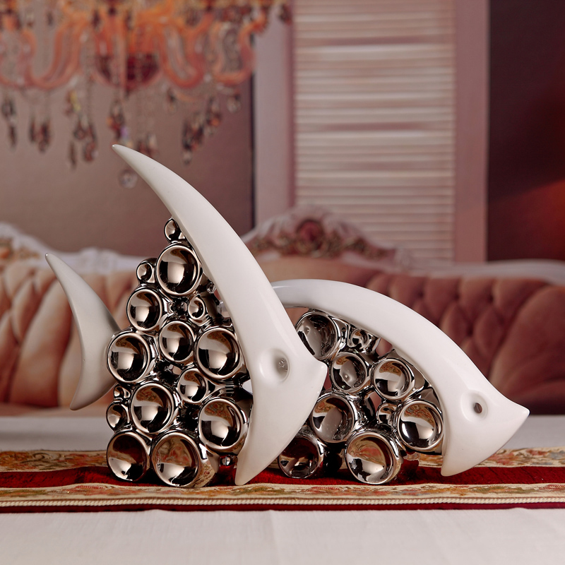 Constant porcelain accessories modern fashion mercifully fish lovers furnishing articles home decoration ceramics handicraft wedding gift