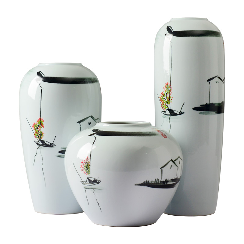 Household hand - made ceramic vase decoration decoration creative I and contracted sitting room ark, TV ark, furnishing articles