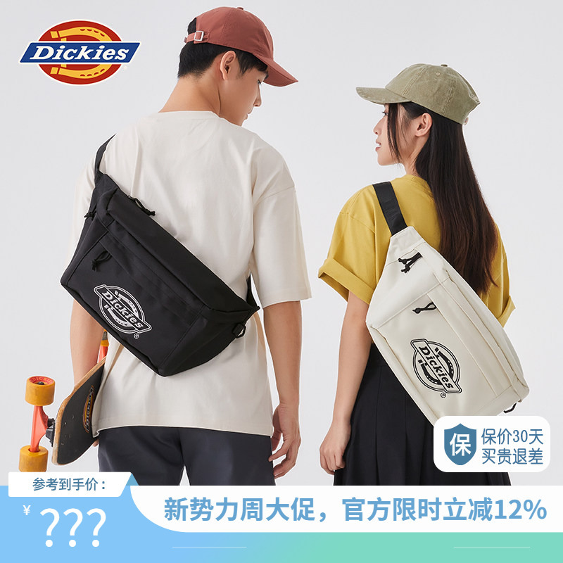 Dickies Single-Shoulder Crossbody Large-Capacity Waist Chest Bag for Men and Women, Suitable for Students, Sports, Running, Outdoor Travel, Cycling, and Commuting Dickies Single-Shoulder Crossbody Large-Capacity Waist Chest Bag for Men and Women, Suitable for Students, Sports, Running, Outdoor Travel, Cycling, and Commuting