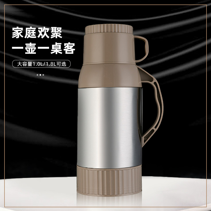 Home General Hot Water bottle mini student warm bottle portable outdoor insulation bottle glass inner gall pot cart kettle