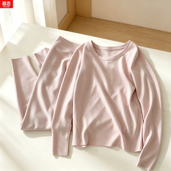 Women's autumn and winter thin velvet thermal suit is skin-friendly and comfortable