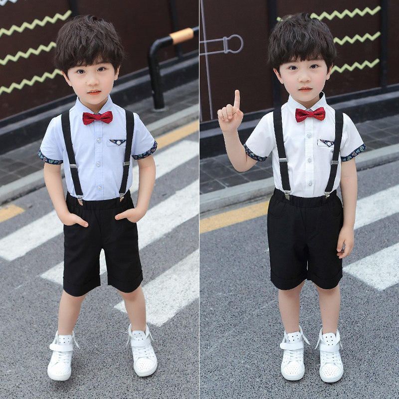 Children's Day Bib Choir Performance Costumes Kindergarten Graduation Photo Set Primary School Boys Host