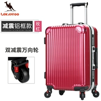 Двойная шокирующая сумка угловой вин красный