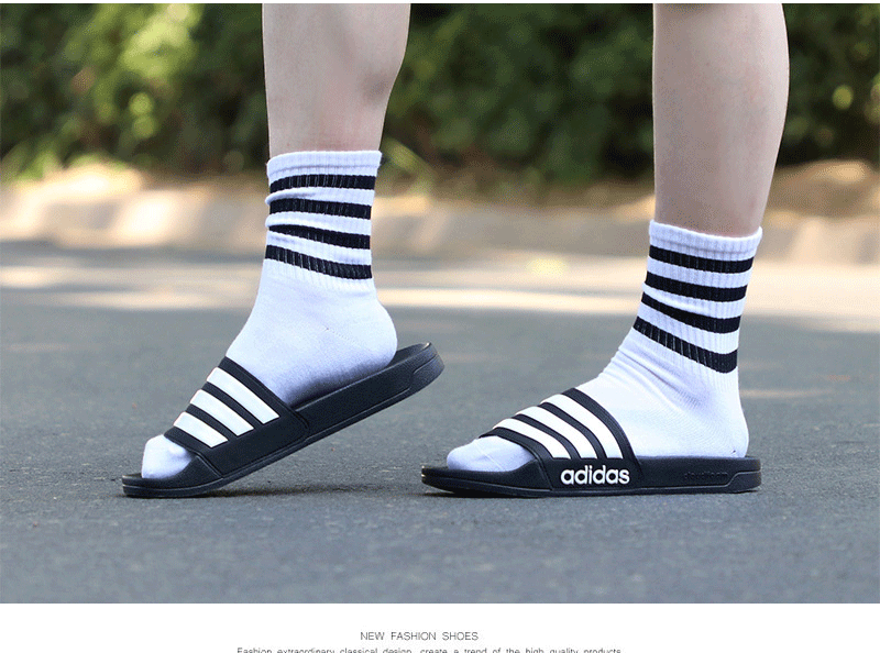 Dép Adidas / Adidas Nam 18 Giày đi biển thông thường mới Dép Adi Dép thể thao aq1701 dép