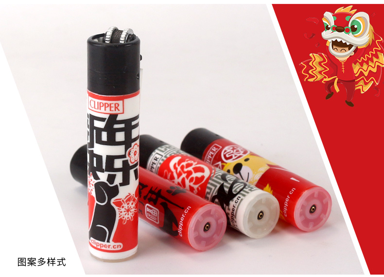 Nguyên bản CLIPPER Phillips nhựa nhẹ hơn Bánh xe nhựa nylon Flint đơn nhẹ lớn bật lửa bic