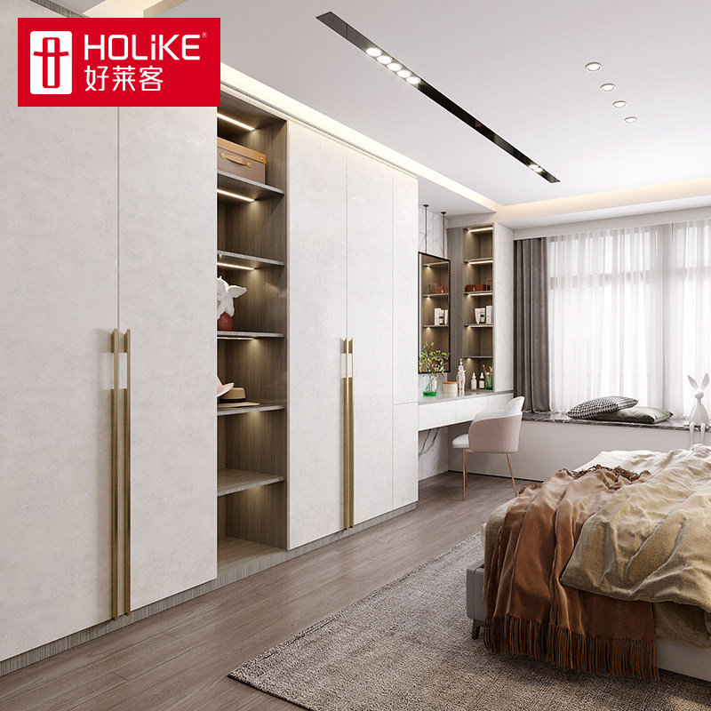 Good Leiguest overall master bedroom wardrobe Ramen 4 modern minimalist cloakroom Dingding a wall cabinet bedroom package customised