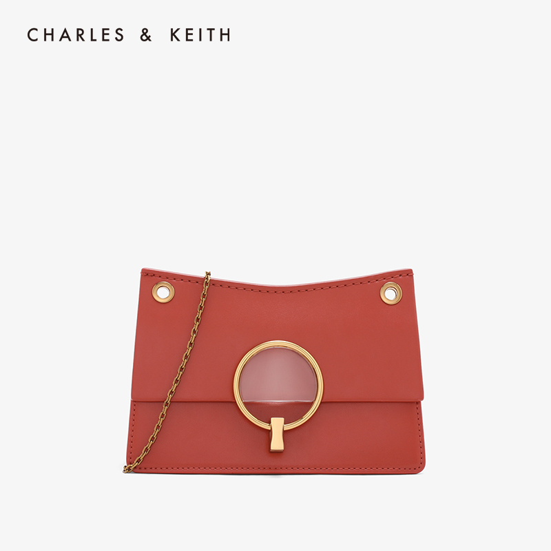 CHARLES & KEITH SHOULDER bag CK2-20150781 Semicircle Lu Cai Te mini messenger bag Chain bag female