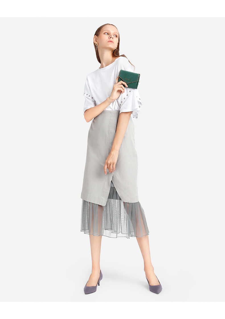 CHARLES & KEITH Ví ngắn CK6-10680701 Ví kim loại đơn giản - Ví tiền ví coach nữ