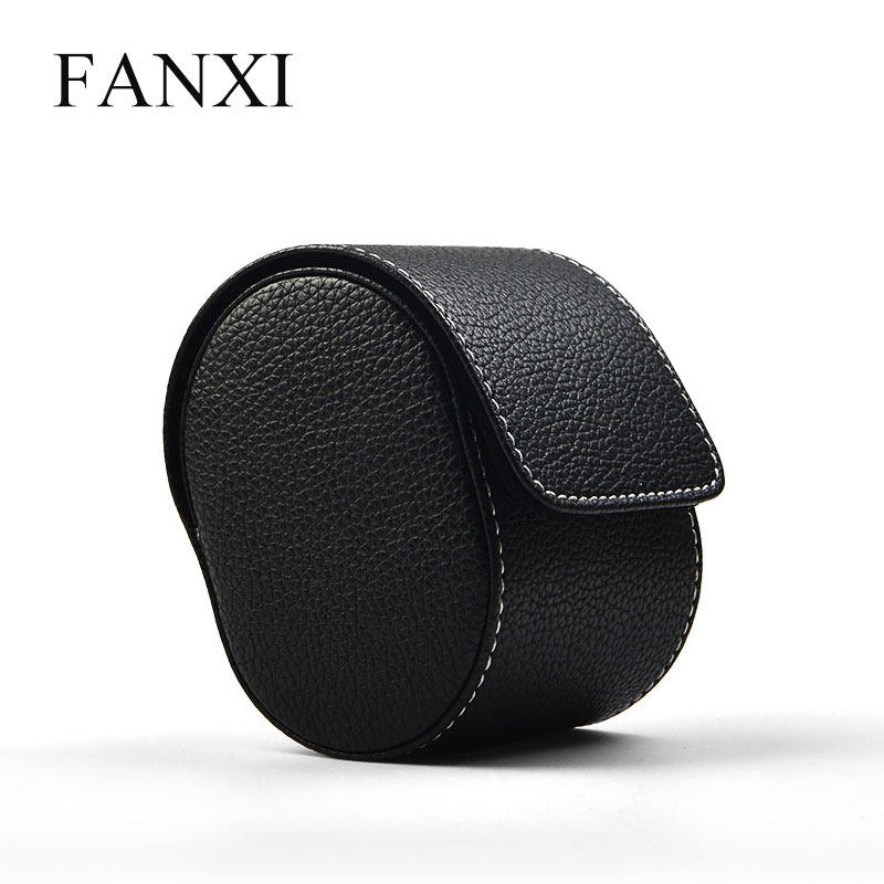 Fansi FANXI WATCH BOX PU LEATHER CAR LINE PACKAGING BOX SINGLE GIFT BOX PORTABLE WATCH Portable Watches containing box B009