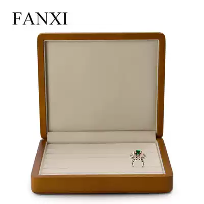 FANXI new jewelry box solid wood earring jewelry display box storage box jewelry display props