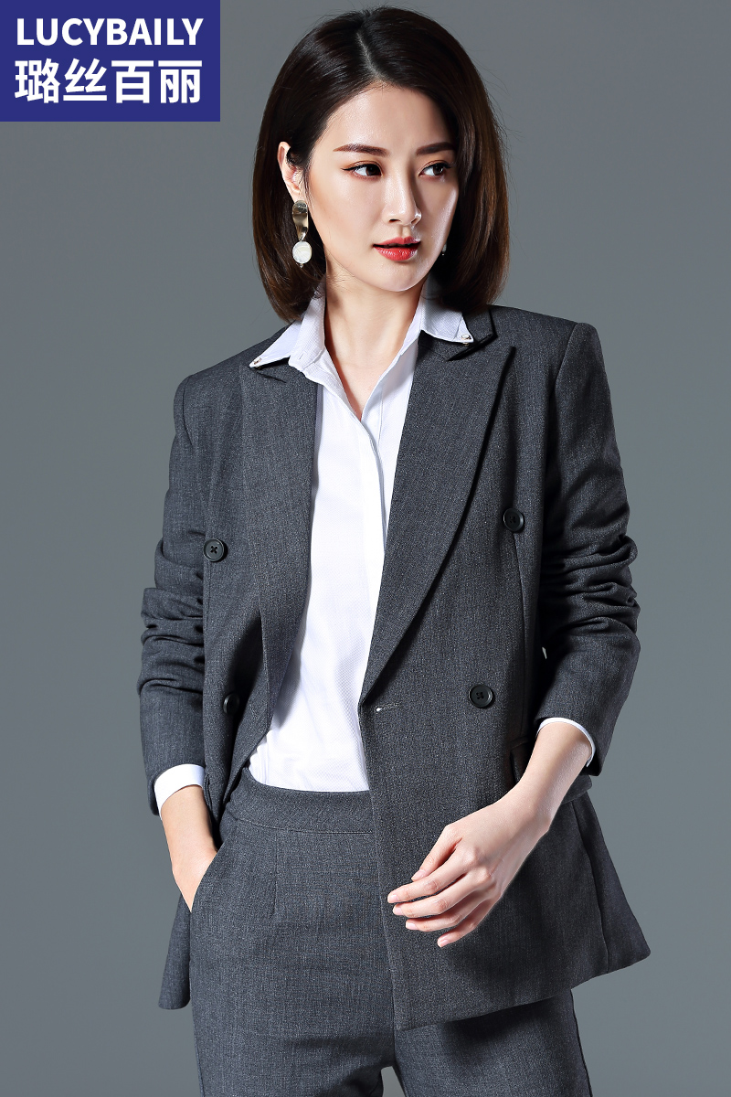 璐絲百麗正裝女套裝裝新款面試商務(wù)時尚氣質(zhì)工作服職業(yè)西裝