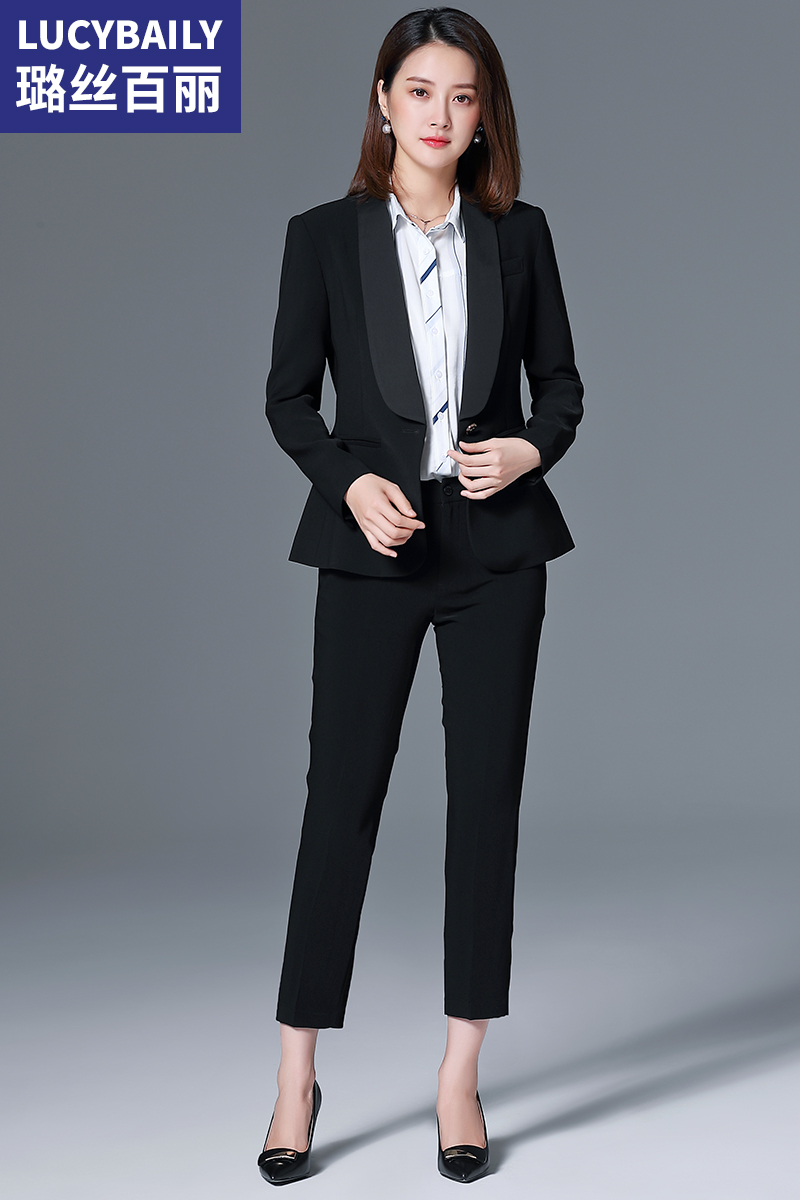 工作服女套裝商務(wù)西裝修身ol職業(yè)裝新款時尚女士面試正裝