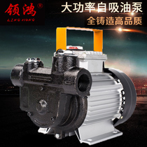 Oil pump 220V oil pump 550W refueling pump Self-priming diesel suction oil pump Miniature electric pumping machine