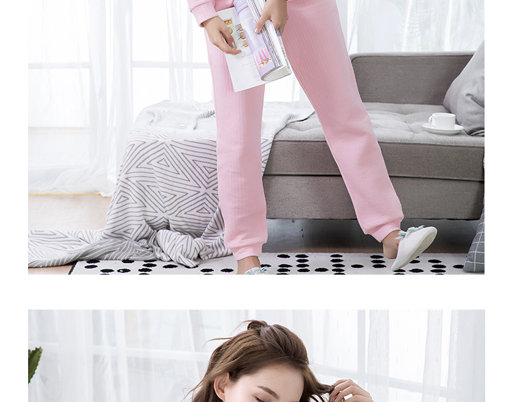 Mùa thu và mùa đông vài bộ đồ ngủ nam và nữ cotton phiên bản Hàn Quốc của lớp không khí dày chăn bông ấm áp có thể mặc bên ngoài bộ đồ dịch vụ gia đình các kiểu đồ bộ mặc ở nhà đẹp