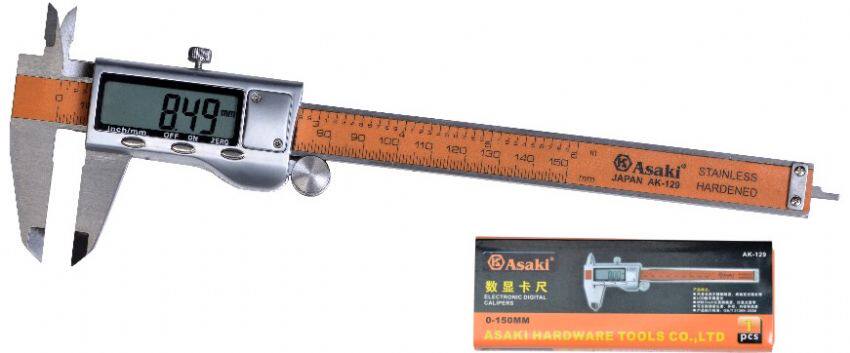 Yasaiqi metal shell AK-2910 electronic public English digital display caliper 0~150mm 0129