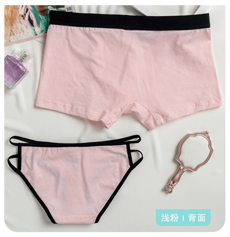 Thời trang cotton vài bộ đồ lót gợi cảm vành đai mỏng rỗng eo thấp nữ tóm tắt cotton nam phẳng góc quần chip đôi