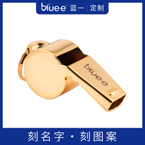 BLUEE Basketball Football Whistles Pure Brass Big Volume Referee Sports Coaching Set With Nuclear Whistle 1103