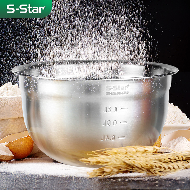 304 stainless steel egg-beating basin baking basin home and basin kitchen salad cooking basin hair basin deepening and thickening