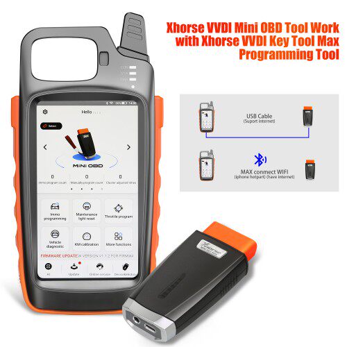 Bald eagle VVDI KEY TOOL MAX handheld machine MINI OBD Bluetooth car key matching instrument