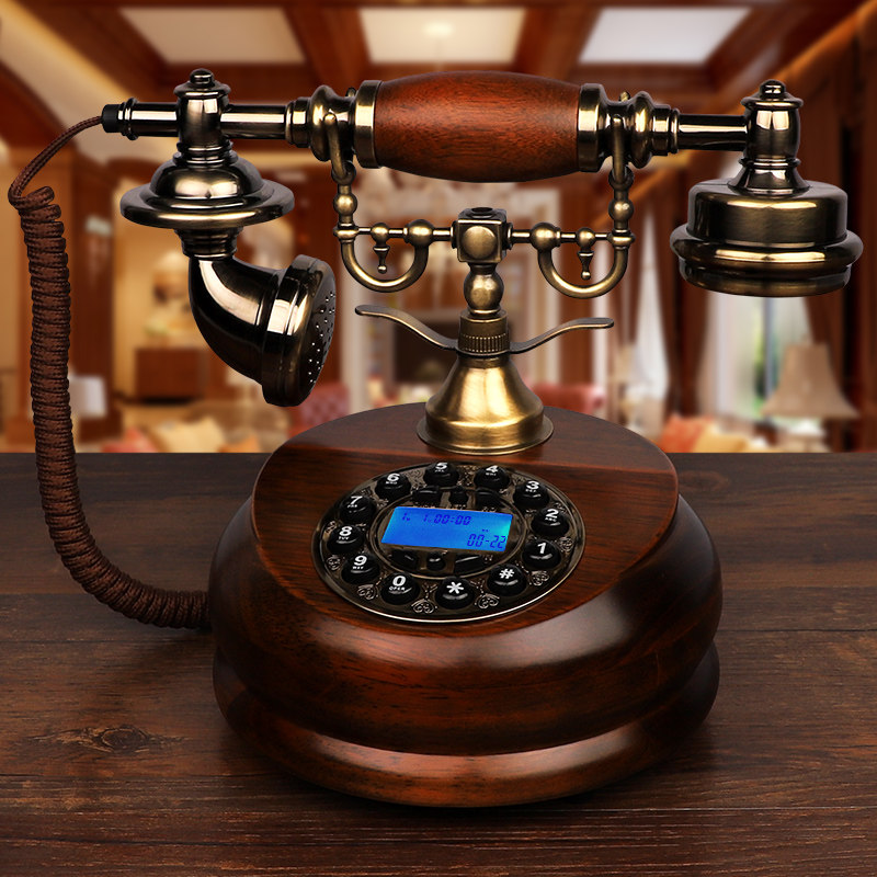 European retro telephone old antique antique home office fixed landline wireless card Unicom Telecom