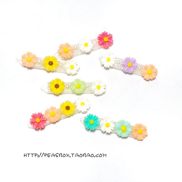 Peasbox Daisy Pearl ທີ່ອ່ອນໂຍນແລະງາມສັດລ້ຽງ Hairpin Yorkshire Maltese Headdress