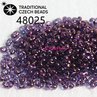 3х6мм 48025 Чешские перламутровые прозрачные бусины арахис 10г примерно 90 шт.