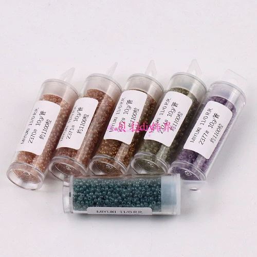 Японский импортный стеклянный браслет из бисера ручной работы, имитация льда, 2mm, DIY, с вышивкой