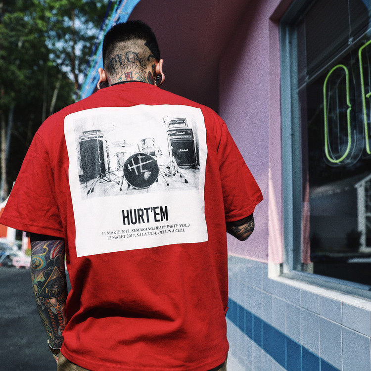 欧美复古街头滑板夏季青少年说唱街舞短袖体恤港风潮牌印花t恤男