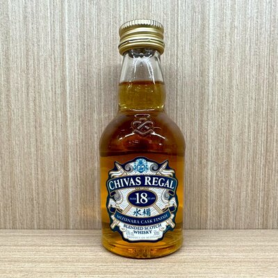 Пустая бутылка Chivas Regal Mizunara Cask 18 Years Blended Whisky Edition, 50 мл
