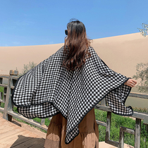 Aiyou Dunhuang Tourist Scarf Womens Summer Office Air-conditioned Room Warm Shawl Dual-purpose Thousand Bird Cloak