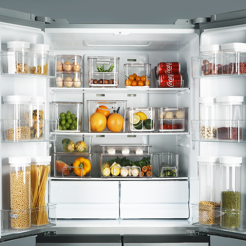 Fridge Drain Intake Box Kitchen Vegetable Food Preservation Box Food Special Finishing Deviner Refrigerated Plastic Boxes