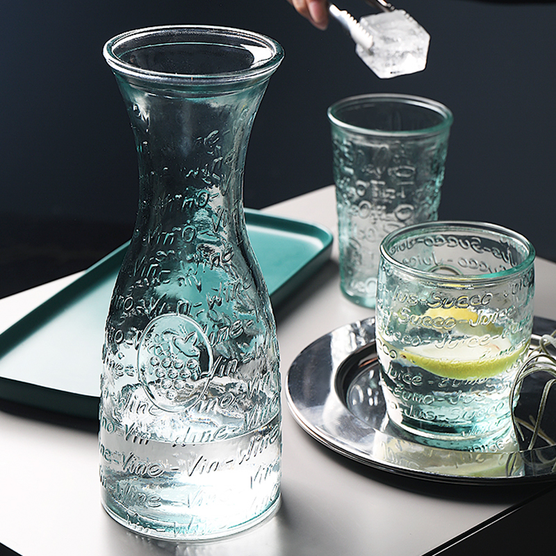 Spanish imports Handmade glass Cup Entourage Cup Juice Beers Cup glass mesh Red Nordic Ins Wind Coke Cup