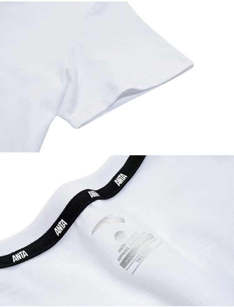 Anta T-shirt nữ 2019 hè mới màu trắng đế rắn màu thể dục ngắn tay nữ sinh viên thủy triều Authentic - Áo phông thể thao ao thun the thao