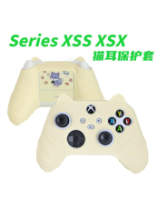 Рукав силиконовые ручки xbox series游戏手柄保护套xss/xsx硅胶保护套猫耳猫爪防滑防汗