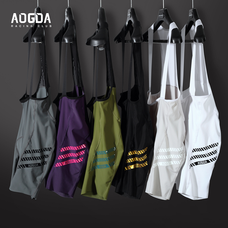 Aogda Double Arrow Cycling Shorts Shock-Absorbing Breathable Integrated Bib Shorts Road Bike Shorts