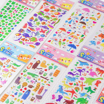 Children cartoon three-dimensional baby bubble stickers 3D reward Stickers Mobile phone decoration stickers Waterproof diary stickers for students