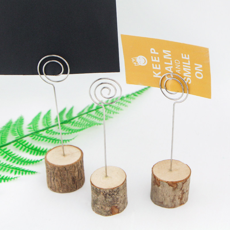 Log Photo Clip Wood Pile Cartoon Cute Message Convenience Stick Clip Postcard Creativity Ins Photo Clip Hem