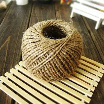 Primary Color Three Strands Hemp Rope Thick Rope Bundle Rope Ornament Line Kindergarten DIY Handmade Material Woven Rope 6m