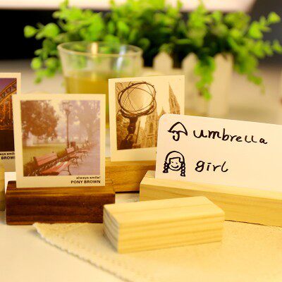 Uncle Hari New Vini Retro Woody Brief Convenience Stickup With Message Ming Letter Photo Clip Nip Pence Clip