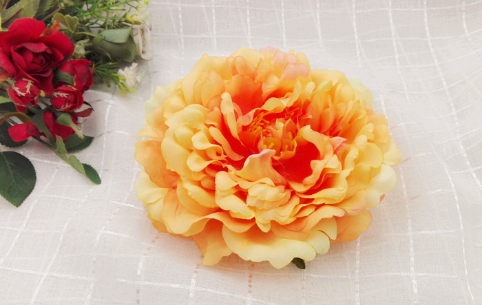 Phong cách quốc gia phụ kiện tóc hoa mẫu đơn lớn 15 cm sân khấu biểu diễn đám cưới hiển thị tai hoa đầu đội mũ băng đô nữ