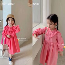 McCarja Maijia Childrens Clothing 2022 New Girl Dress for All-Cotton Long Sleeve Lady Dress 22136