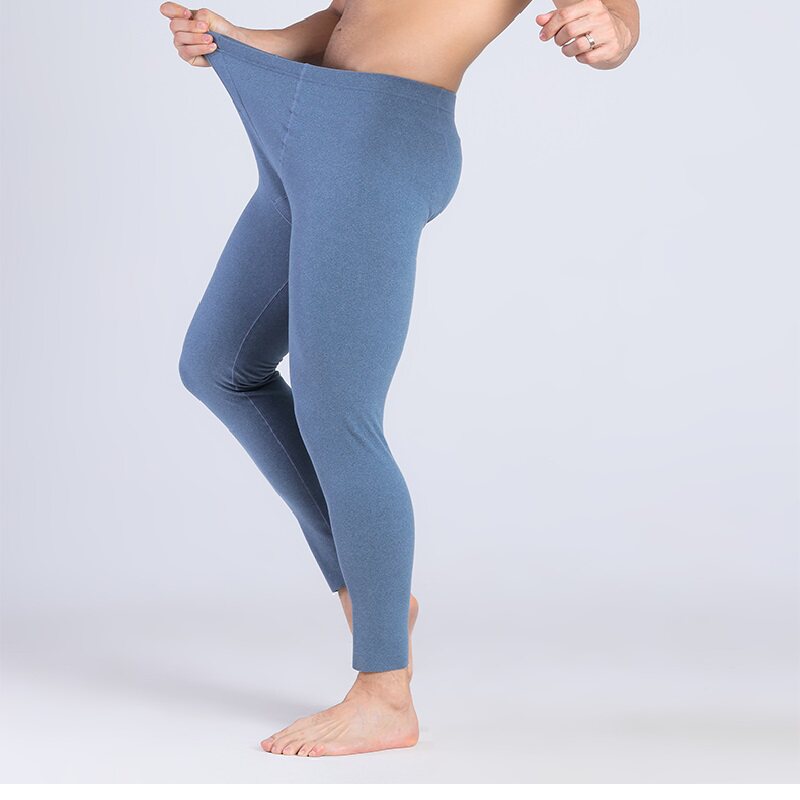 Warm Men Pants Single Pants Plus Fattening Up Men Plus Suede Inner Hitch Pants Down Slim Medium Thick Warm Sanitary Pants Male Thickening