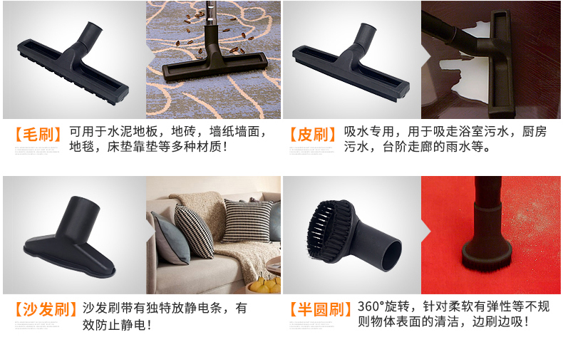 máy hút bụi cầm tay xiaomi Jinghua máy hút bụi công nghiệp thương mại 1800W rửa xe công suất cao nhà máy xưởng máy hút bụi mạnh hút nước - Máy hút bụi motor hút bụi