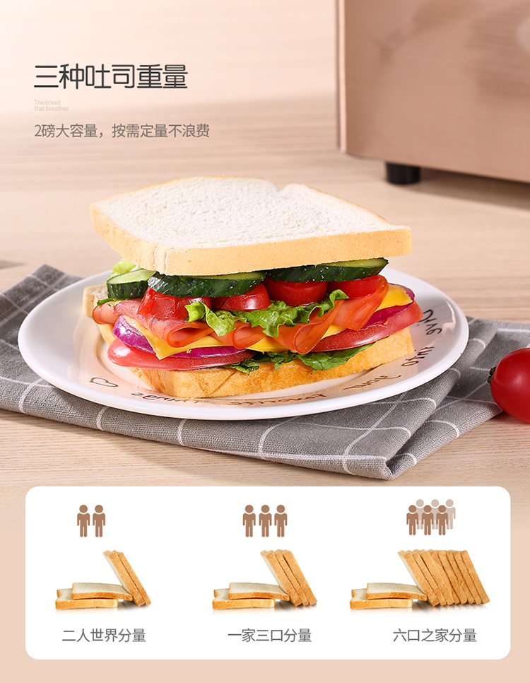 máy ép bánh mì Donlim / 东菱 BM1352AE-3C Máy làm bánh mỳ đúc tự động 6D nóng thông minh tự động - Máy bánh mì máy làm bánh mì giá bao nhiêu