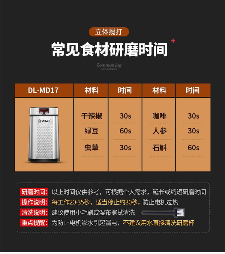 máy pha cà phê cầm tay Máy xay điện Donlim Dongling DL-MD17 máy xay hạt cà phê - Máy pha cà phê máy pha cà phê blitzwolf