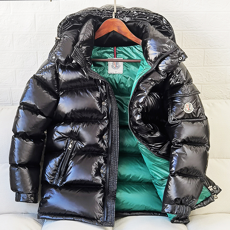 2022 new winter down jacket men and women couples thickened hooded bright surface super thick extremely cold 90 white duck down