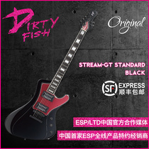 (Dirty Fish Musical Instruments) Nissan ESP ORIGINAL STREAM-GT Standard Black Electric Guitar