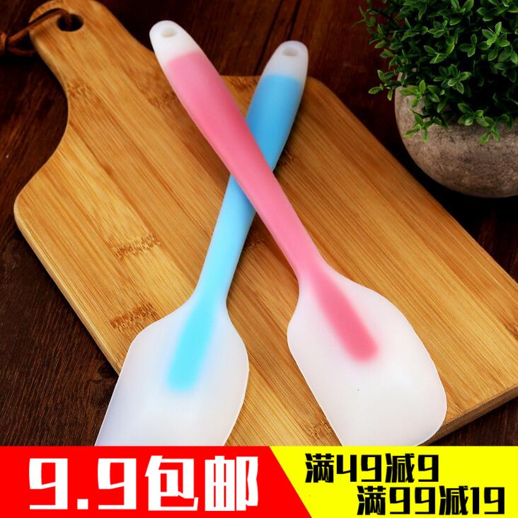 Integrated silicone scraper Resistance High temperature Cream scraper Semi-transmittance knife Baking tool (9)