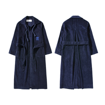 TRIPPY re-engraved ww2 U.S. military wind bathrobe cotton corduroy long tooling windbreaker