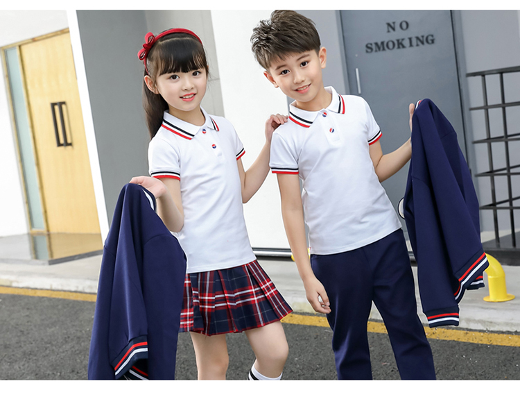 Quần áo mẫu giáo trẻ em mùa xuân và mùa thu thể thao phù hợp với lớp tiểu học quần áo nam và nữ biểu diễn quần áo đồng phục gió Anh - Đồng phục trường học / tùy chỉnh thực hiện váy trẻ em